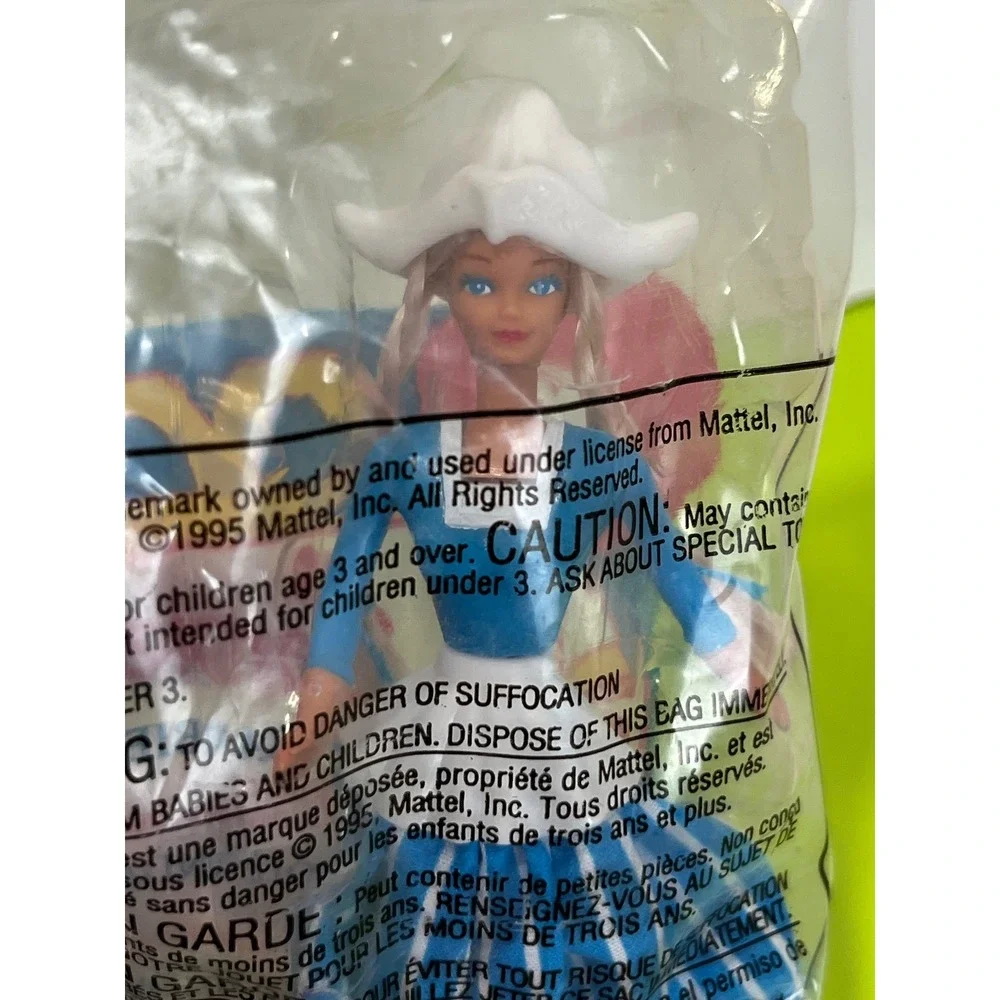 Vintage 1995 McDonalds Dutch Barbie Happy Meal Toy Sealed Mattel Figure 1 NEW